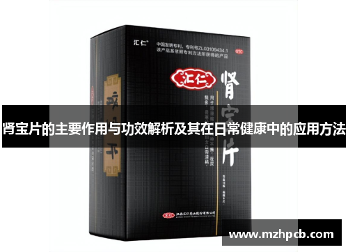 肾宝片的主要作用与功效解析及其在日常健康中的应用方法